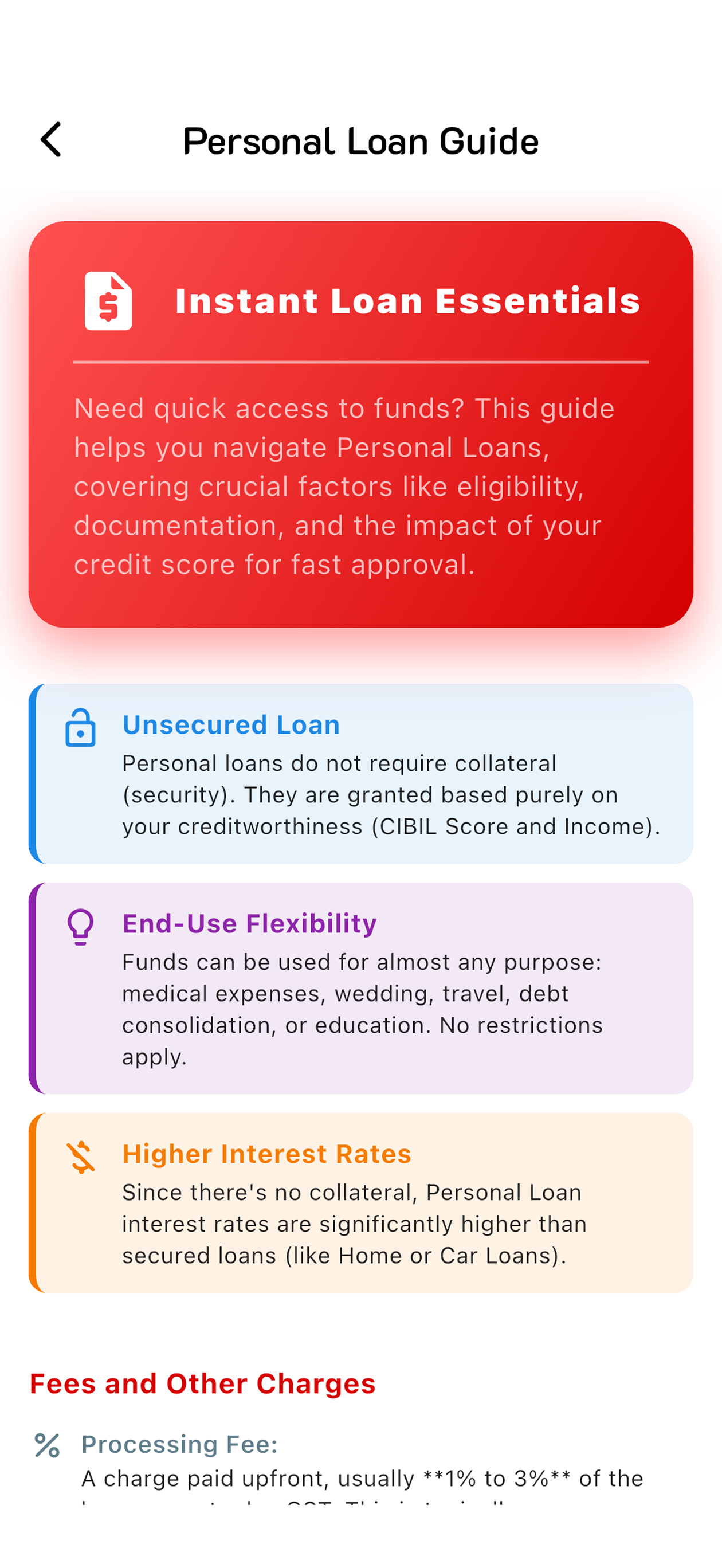 Quick Loan : EMI Calculator screenshot 4