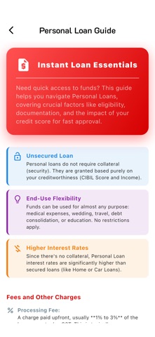 Quick Loan : EMI Calculator screenshot