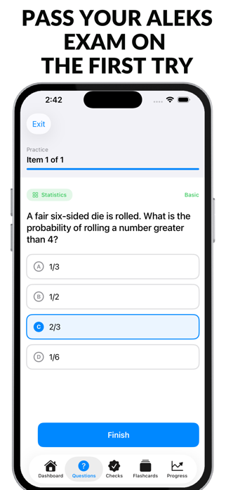 Test Prep : ALEKS® Math Screenshot 6 of 6