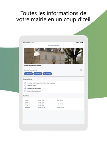 Chef-Boutonne iPad screenshot
