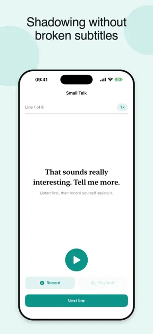 English Shadowing Practice screenshot 1