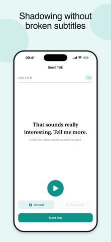 English Shadowing Practice Screenshot 1 of 5