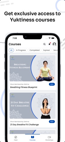 Yuktiness Breath Wellness App screenshot