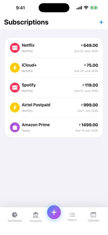 AI Expense Manager iPhone screenshot