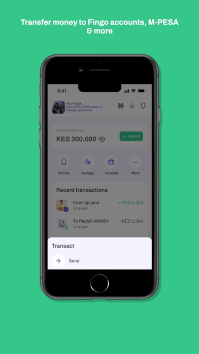 Fingo Africa - Digital Banking Screenshot