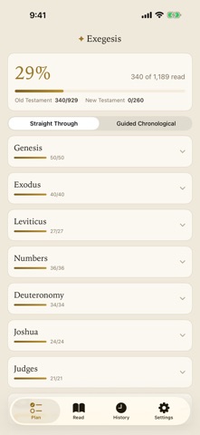 Exegesis: Bible Tracker iPhone screenshot