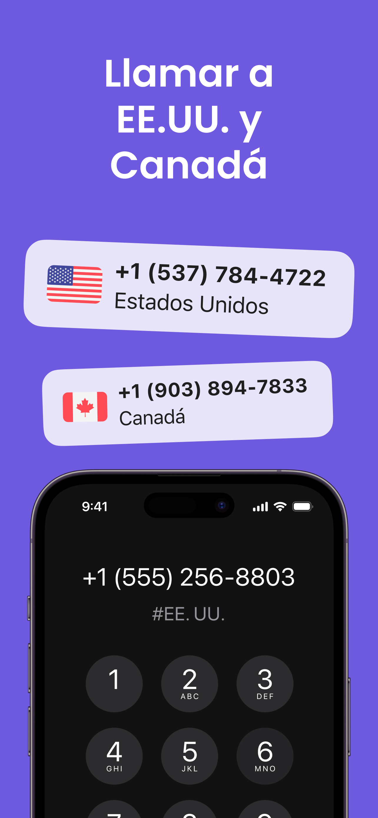 Segundo Numero e SIM: Llamadas