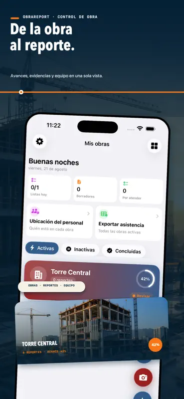 ObraReport: Control de Obra screenshot 1 of 7