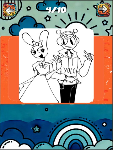 phase 3 coloring day iPad screenshot