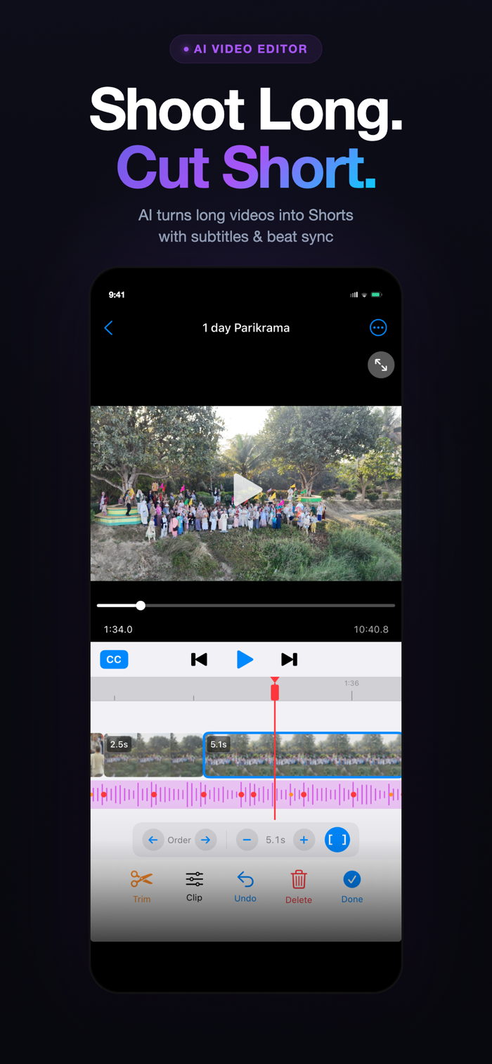 Bitcut - AI Video Editor - Bitcut turns long videos into