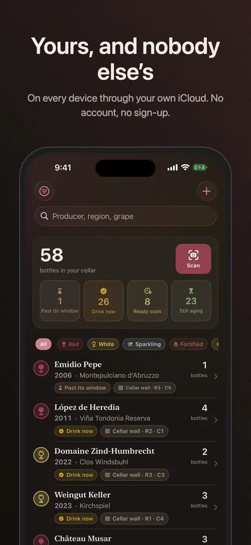 Corkwell on iPhone: screenshot 6 of 8