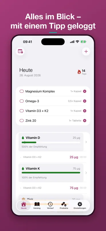 NutriSheet: Supplement Tracker screenshot 1 of 6