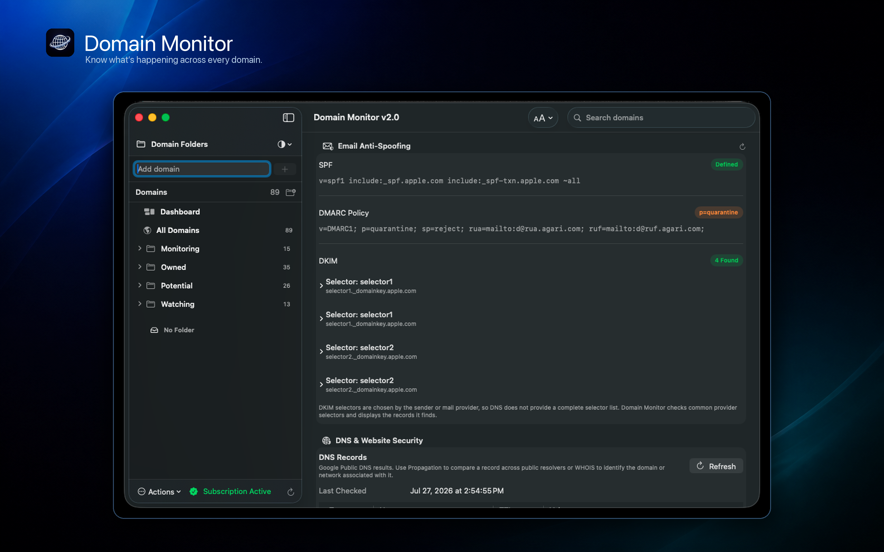 Domain Monitor screenshot 25