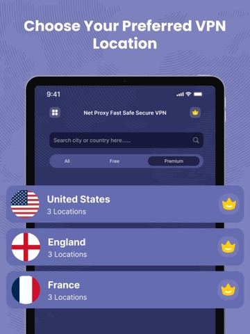 Astro VPN - Fast Net Proxy iPad screenshot