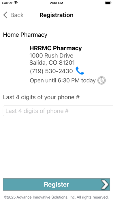 Screenshot #2 pour HRRMC Pharmacy