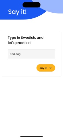 SaySvenska screenshot