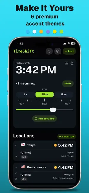 World Clock: TimeShift screenshot 4