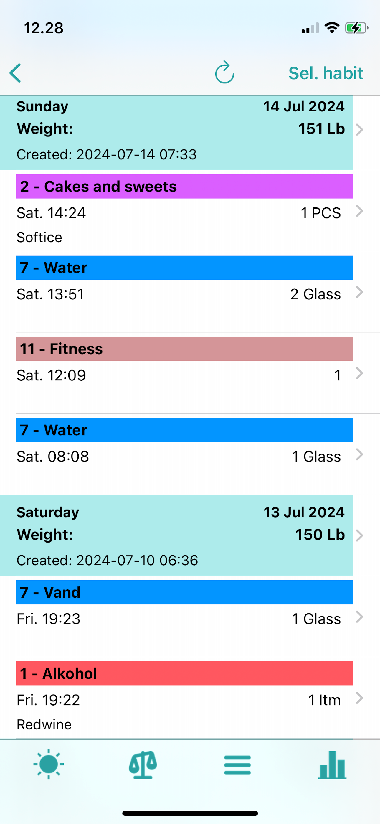 Weight and Habits screenshot 4