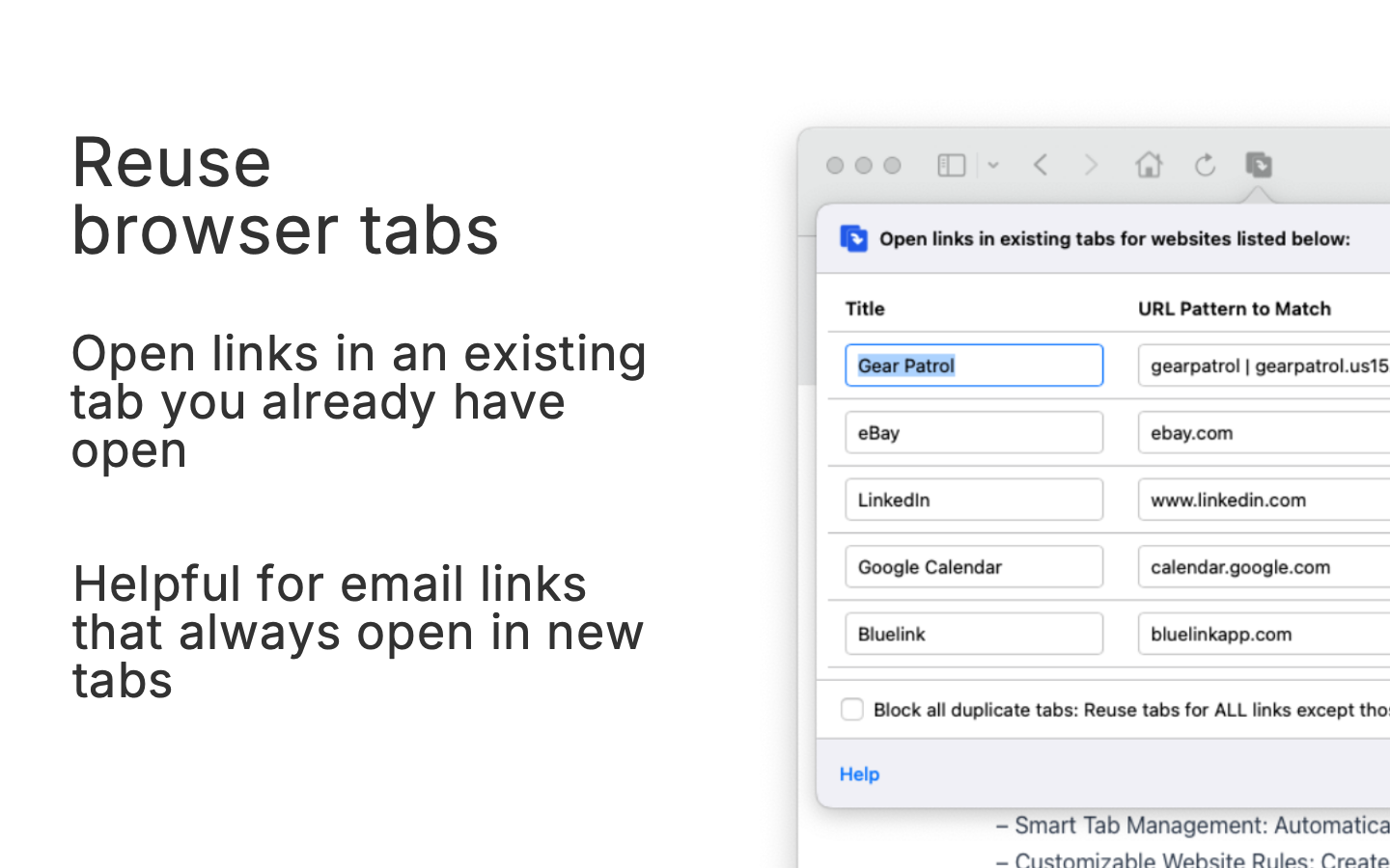 Tab Reuser screenshot 7