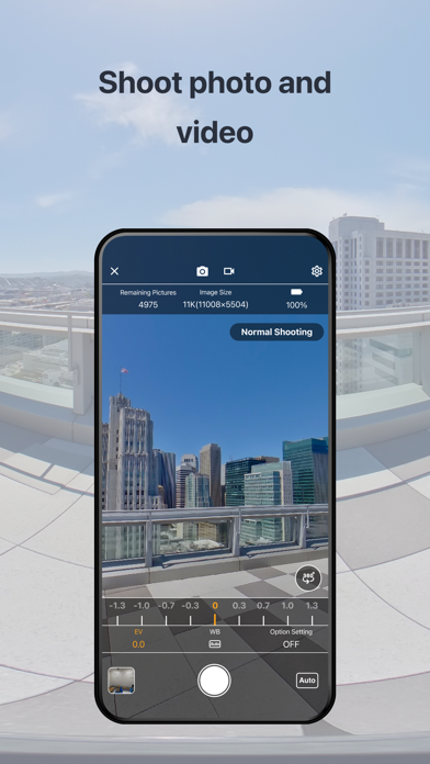 RICOH360:THETA Capture App Screenshot