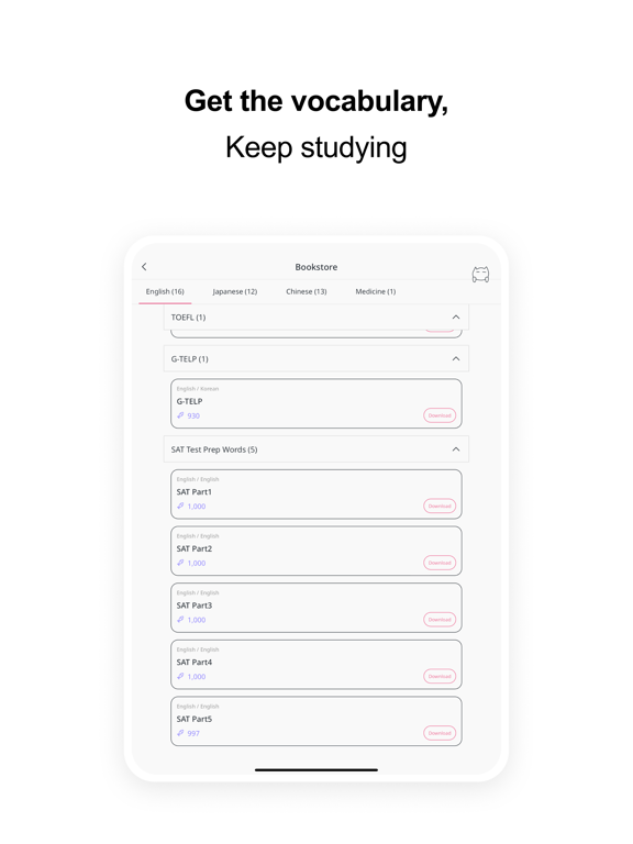 VoCat - My Own Vocabulary iPad screenshot 5 - Education app