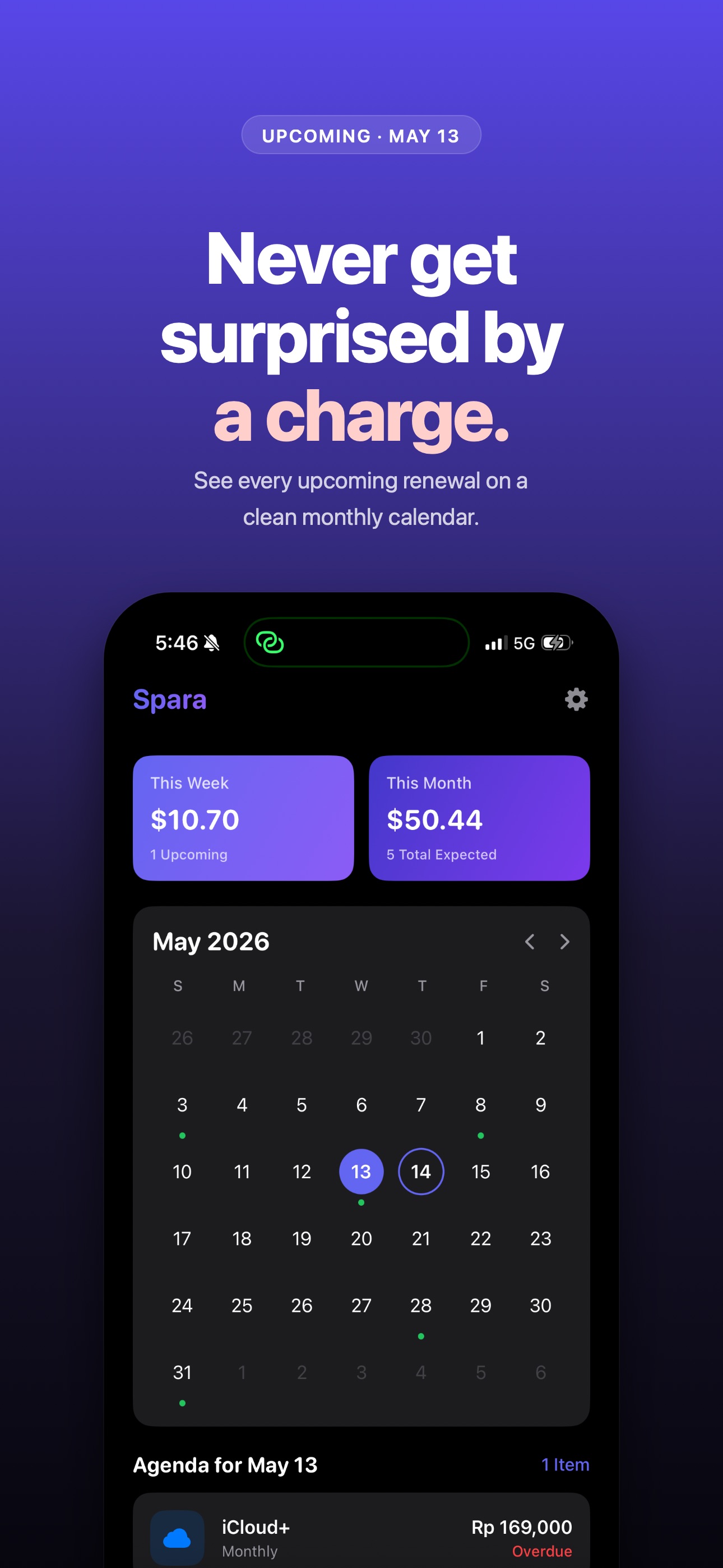 Screenshot 4 of Spara - Subscription Tracker