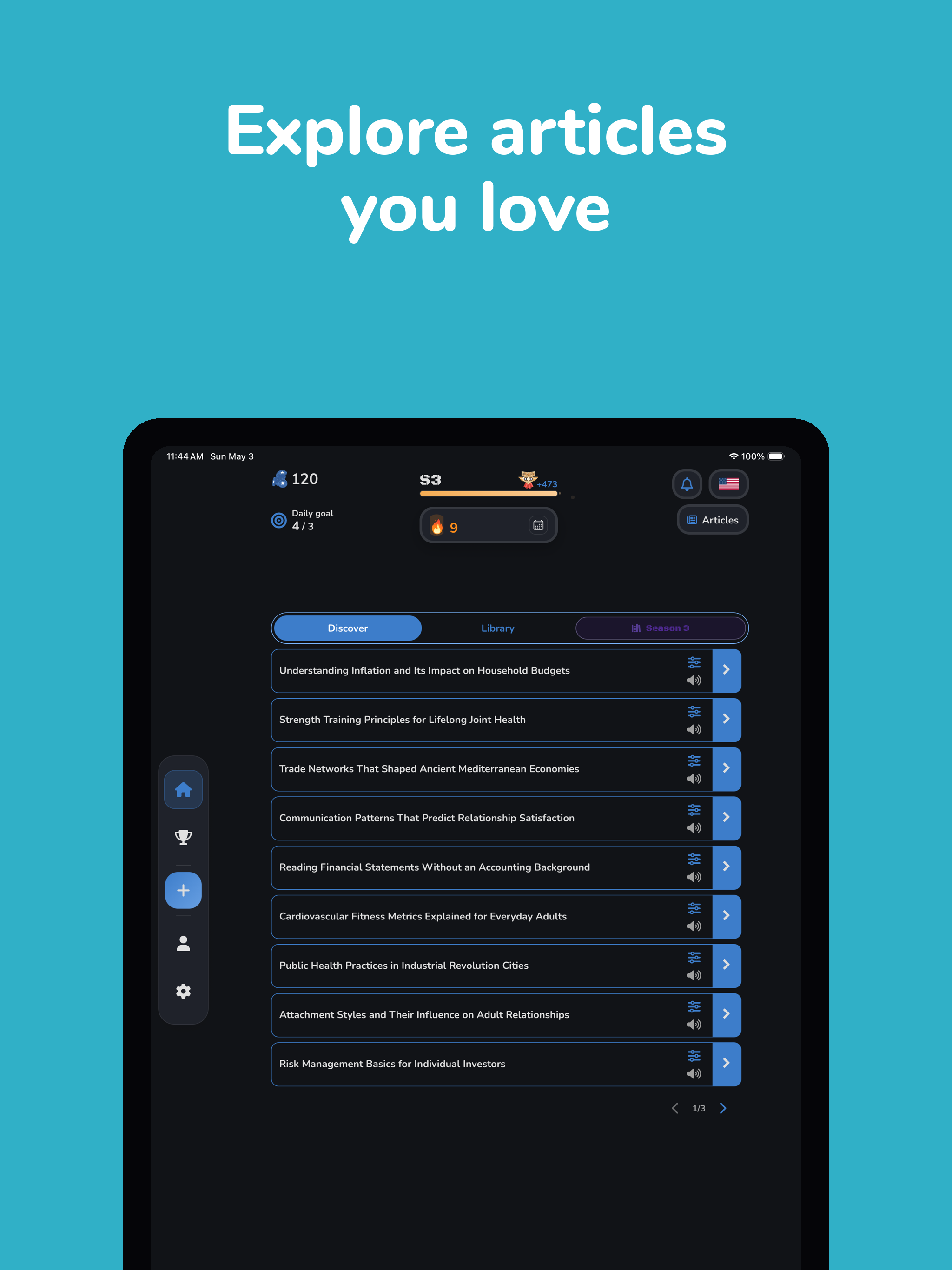 TekstQuest: Daily Reading