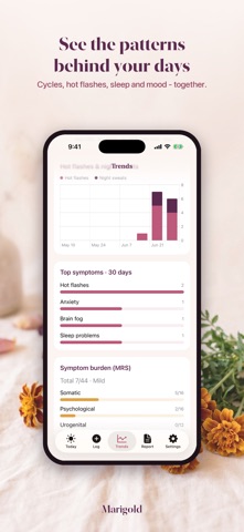Marigold: Menopause Tracker Screenshot 6 of 10