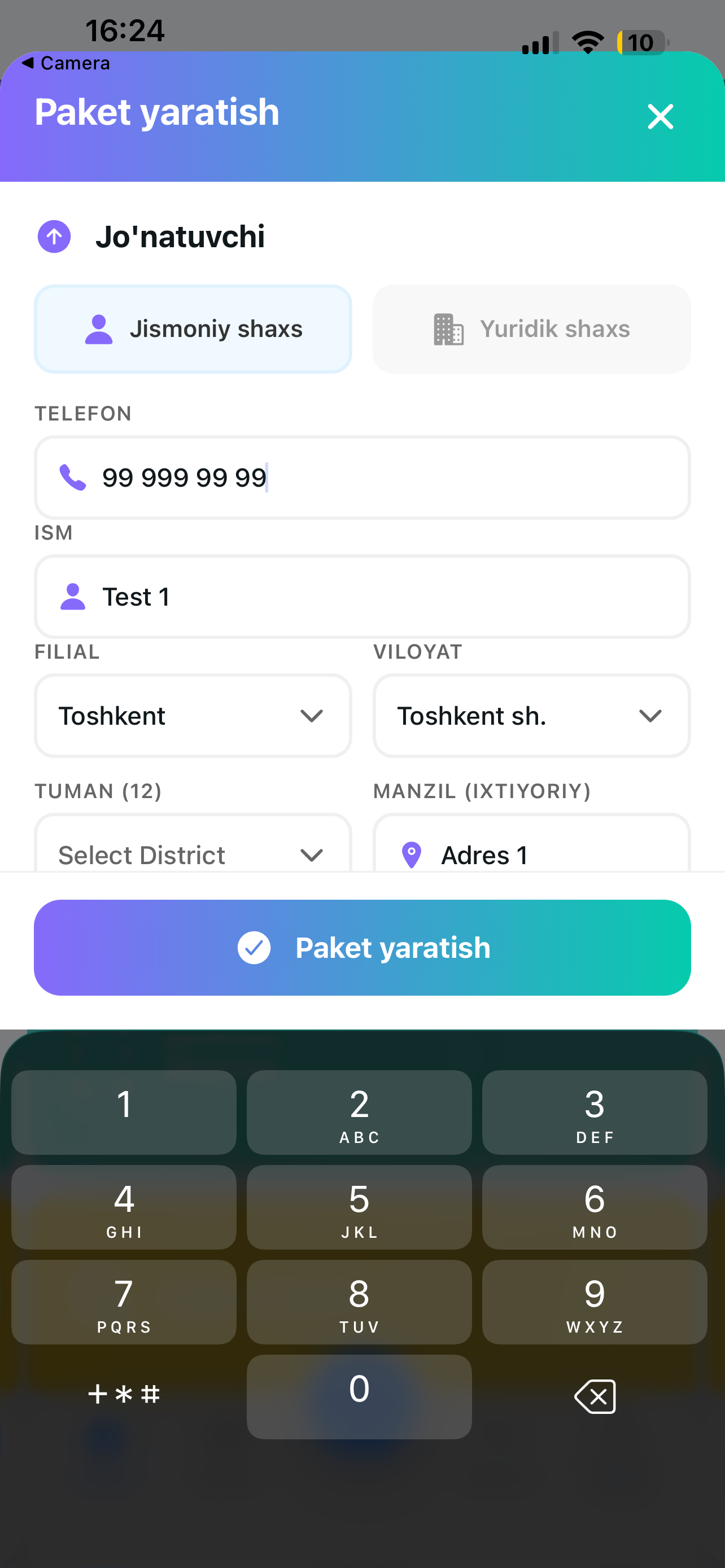 FCargo Courier App