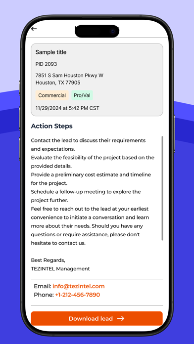 Tezintel screenshot