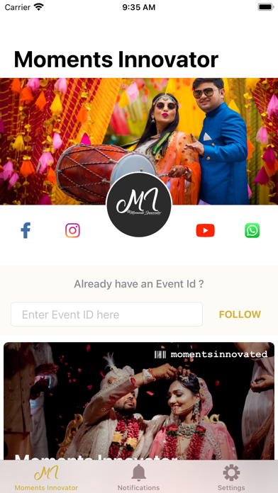 Moments Innovator Screenshot