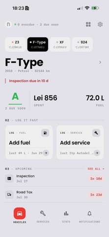 Norimoto: Car & Fuel Tracker screenshot