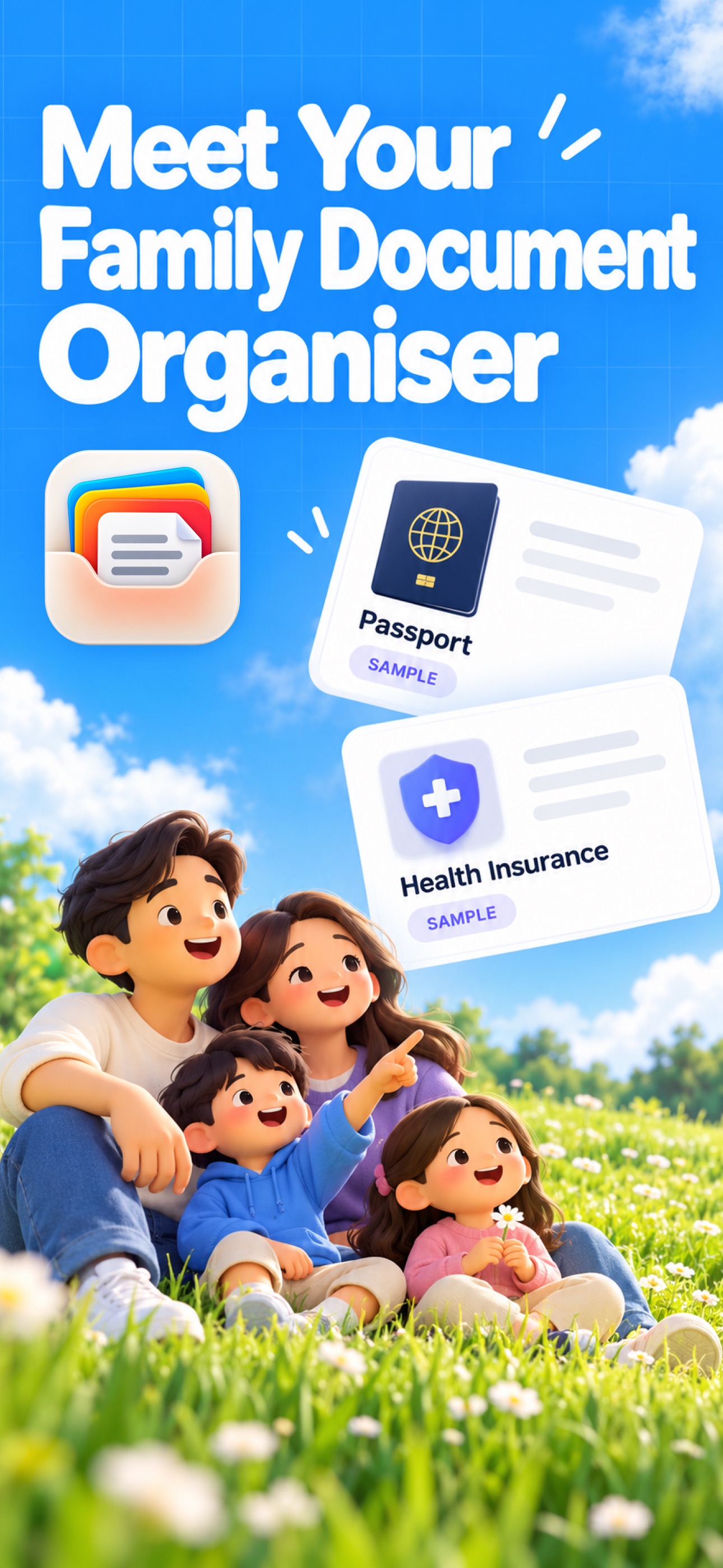 Screenshot 1 of Family Vault: Secure Docs, IDs