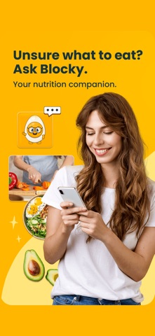 Talk to Blocky: Nutrition tips screenshot