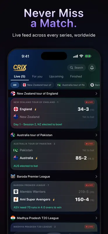 CRIX : Cricket Line Guru screenshot 2 of 5