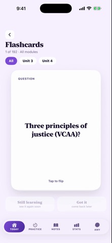 VCE Legal Studies iPhone screenshot