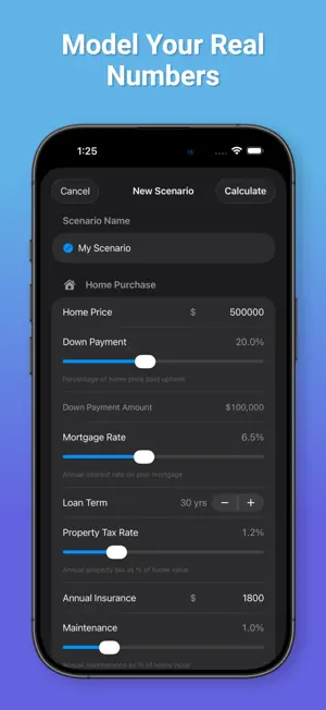 Home Decision: Rent vs Buy screenshot 2