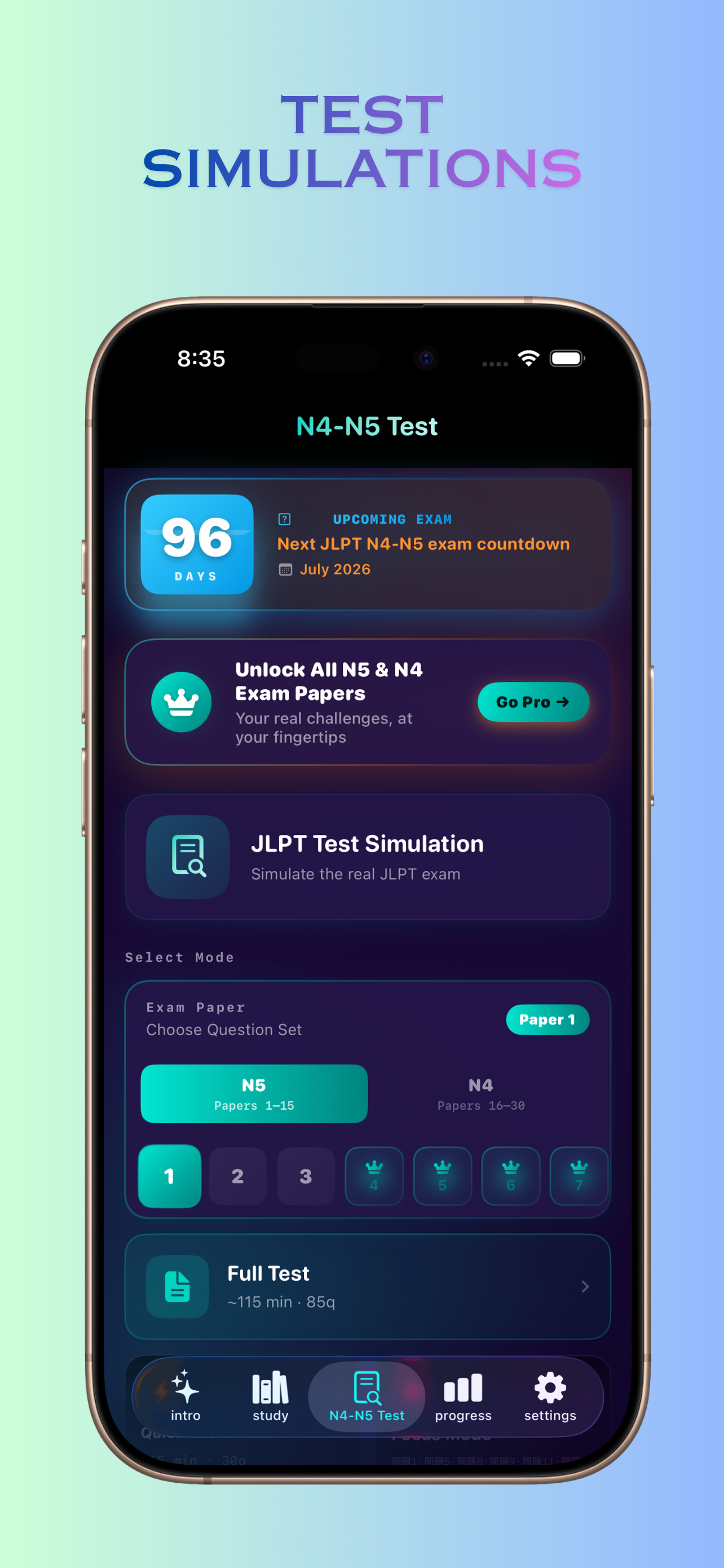 AnkiN4-5-JLPT Test: AI powered screenshot 3