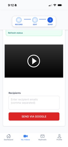 MyVideoEmail screenshot