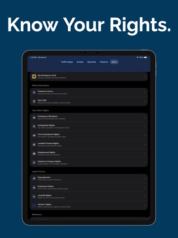 Know Your Rights KY ipad screenshot 3
