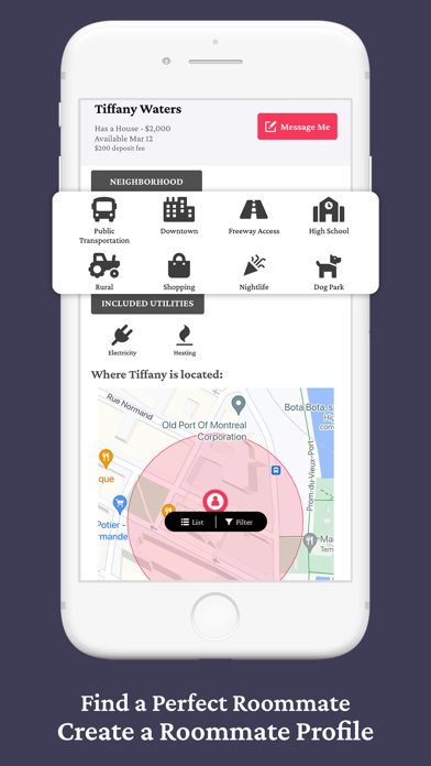iROOMit Roommate Finder, Rooms Screenshot