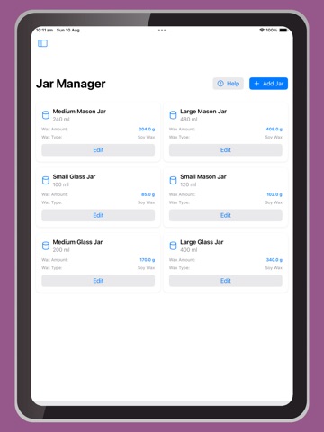 The Candle Maker Calculator iPad screenshot