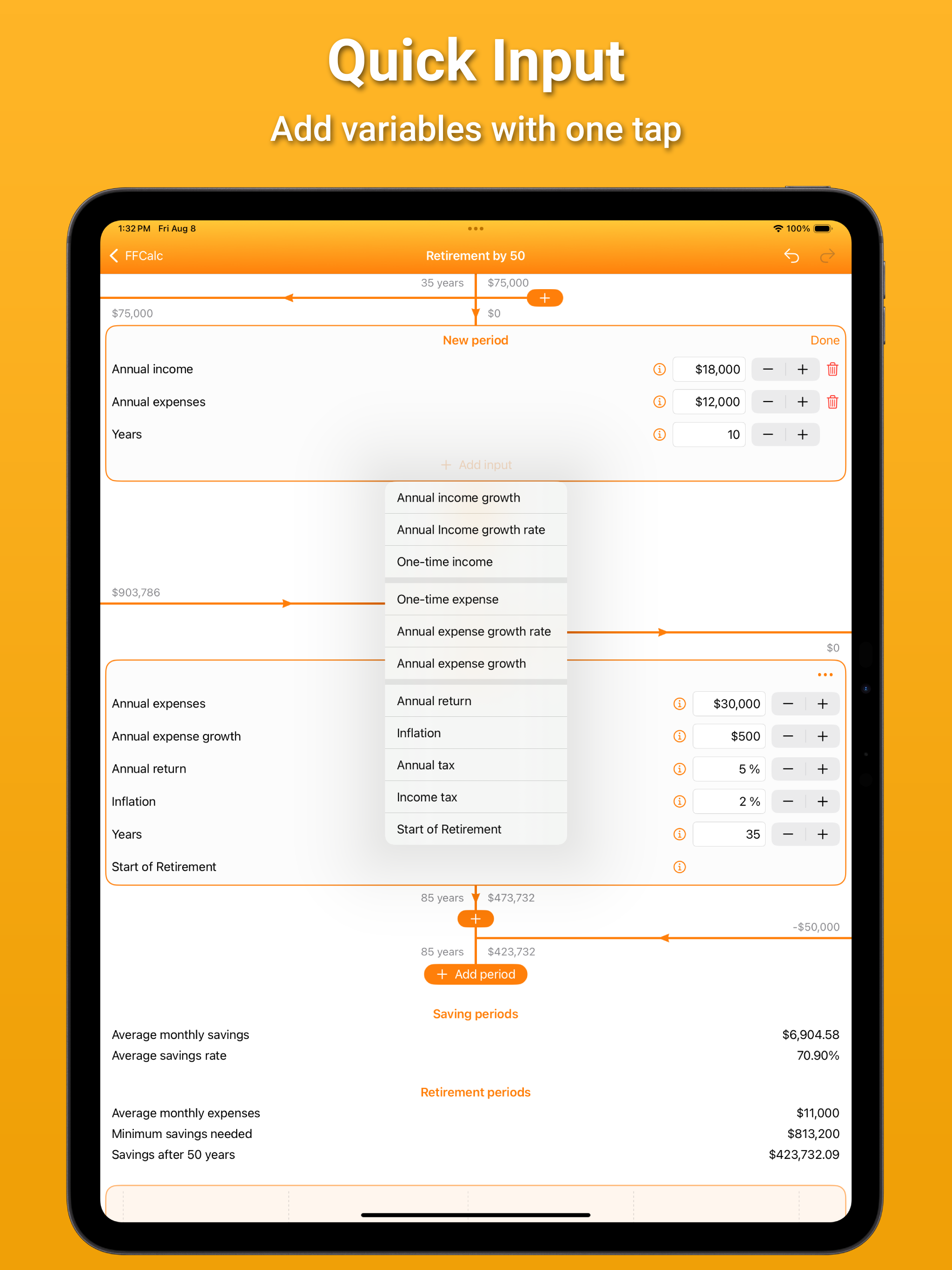 FFCalc - Retirement Calculator