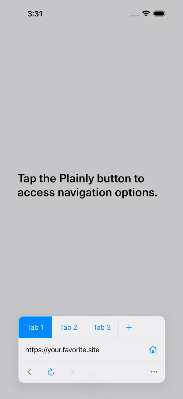 Screenshot #2 pour Plainly - Full Screen Browser