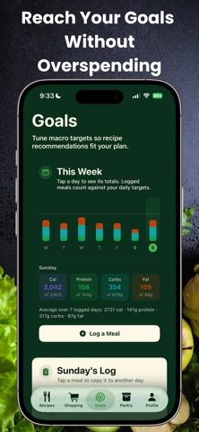 Harvest: Diet & Budgeting App iPhone screenshot