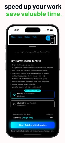 Hammer Construction Calculator Screenshot 4 of 4