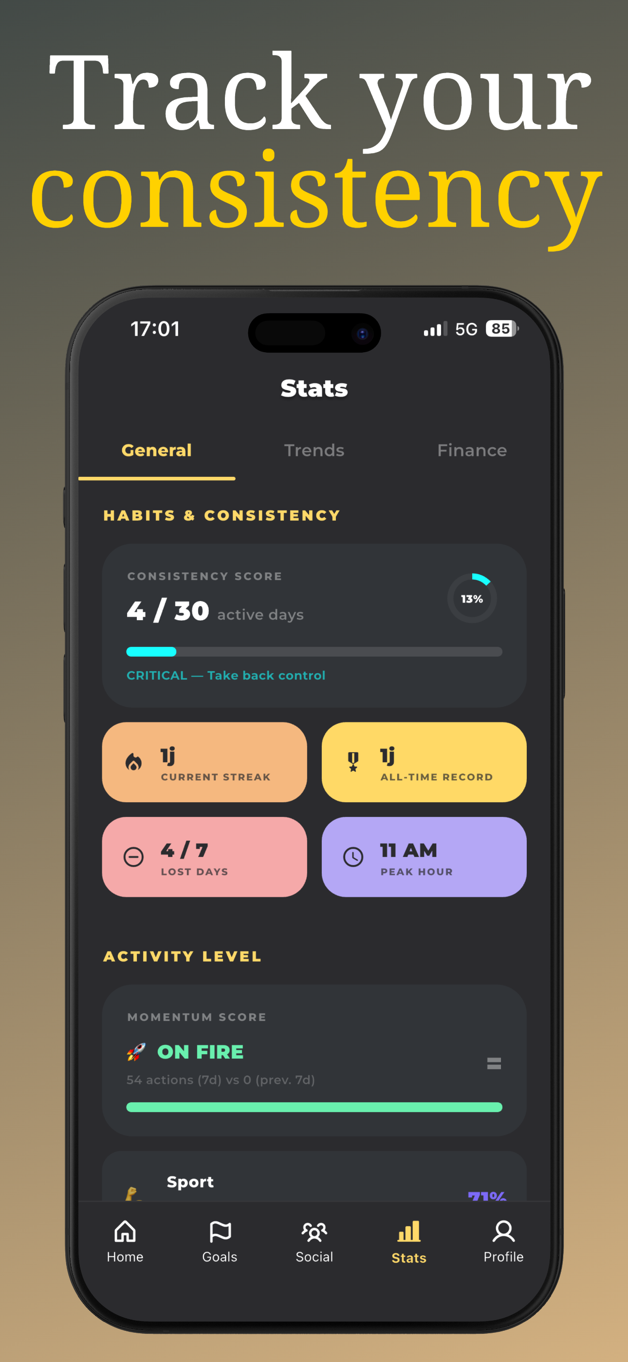 Goalden - Goal & Habit Tracker screenshot 6