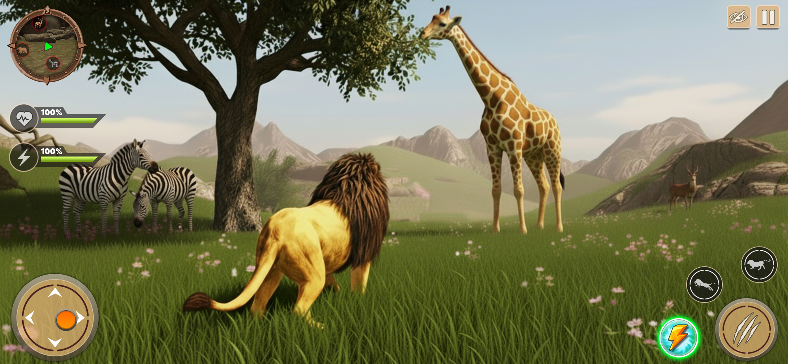 Wild Lion Simulator Games 3D