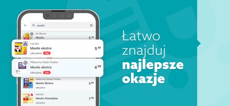Blix - Gazetki Promocyjne - Esta funcionalidad facilita la búsqueda de productos específicos, mostrando la mantequilla extra de Aldi y diversas ofertas de productos similares en distintas tiendas.