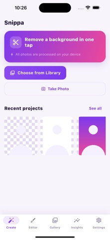 Snippa: Background Eraser iPhone screenshot